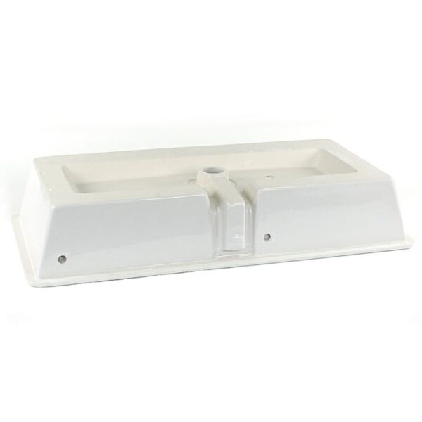 Rectangular White Ceramic Drop In or Vessel Sink