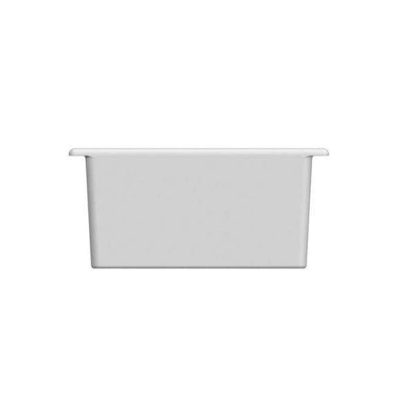 Square White Ceramic Undermount Sink