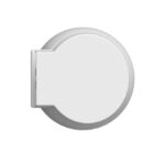 Modern Wall Mount Toilet, Ceramic, Rounded