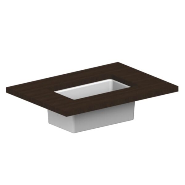 Square White Ceramic Undermount Sink